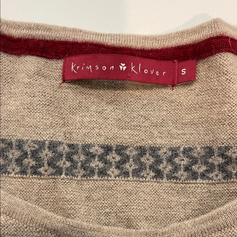 Krimson Klover 100% Wool Long-Sleeve Sweater Dress Lagenlook